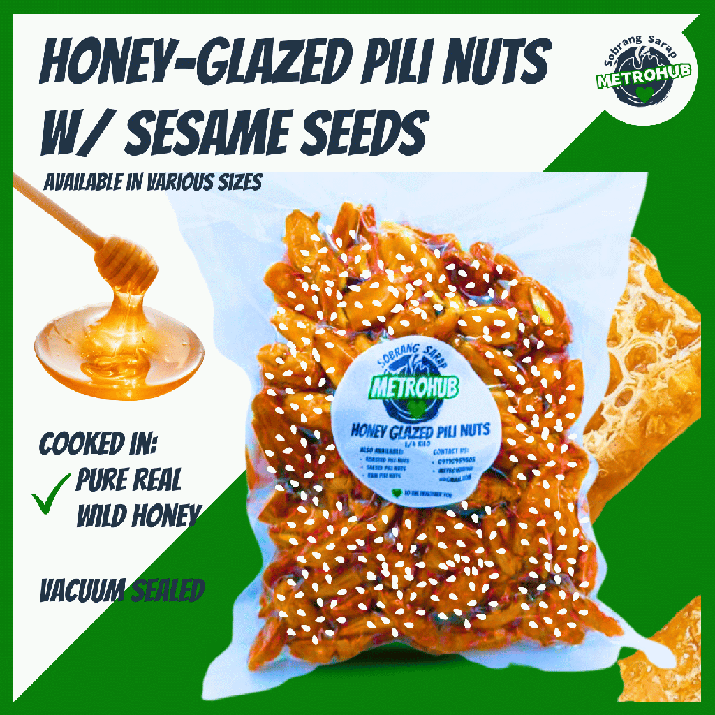 Sesame Coated Pili Nuts Vacuum Sealed