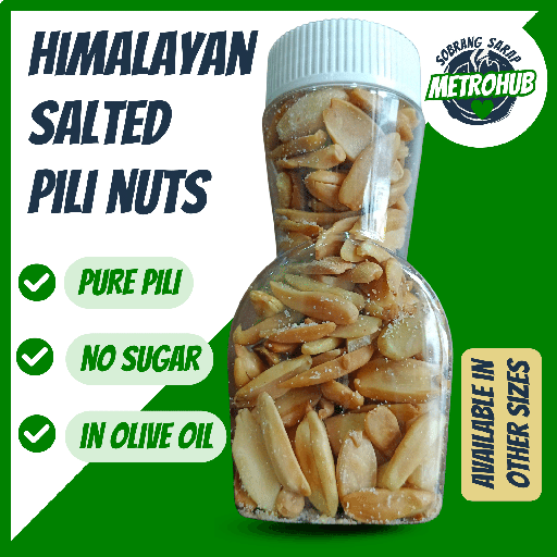 Salted Pili Nuts Himalayan in a Bottle